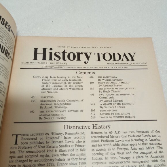 History Today Magazine-July 1975 - Picture 2 of 2